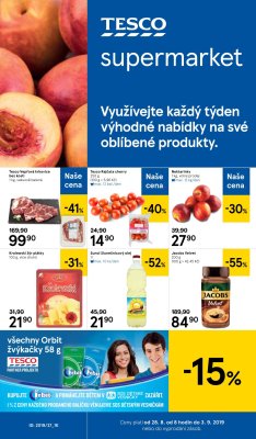 akční leták Tesco 28.8.2019-3.9.2019