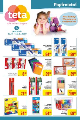 akční leták Teta drogerie 22.8.2019-16.9.2019