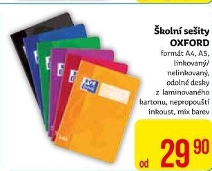 Školní sešit A4 Oxford