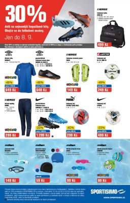 akční leták Sportisimo 29.8.2019-9.9.2019