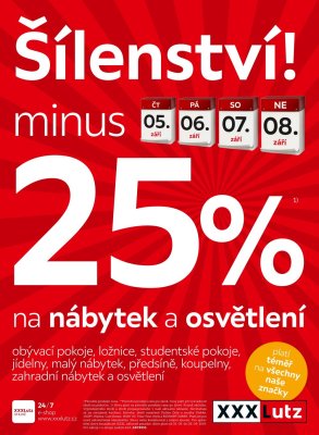 akční leták XXXLutz 2.9.2019-15.9.2019