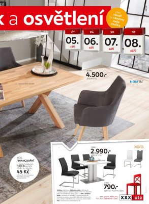 akční leták XXXLutz 2.9.2019-15.9.2019