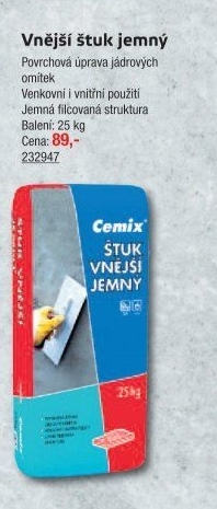 Štuková omítka Cemix