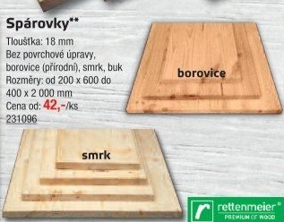 Deska - Spárovka