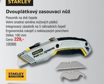 Nůž se zasouvací čepelí Stanley FatMax