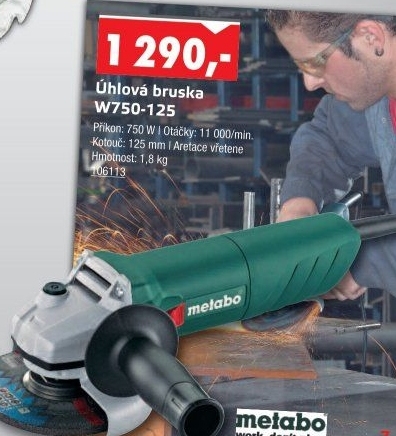 Úhlová bruska Metabo W750-125