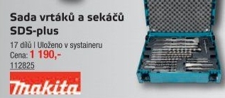 Sada SDS vrtáků a sekáčů Makita