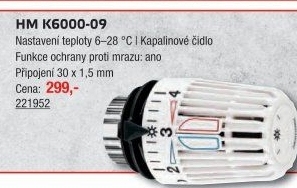Termostatická hlavice Guvex