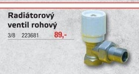Radiátorový ventil Guvex