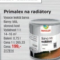 Barva na radiátory Primalex