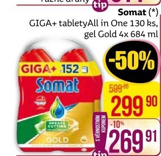 Tablety do myčky All in 1 Somat