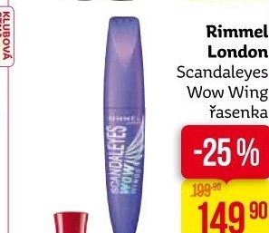 Řasenka Scandal Eyes Wow Wings Rimmel