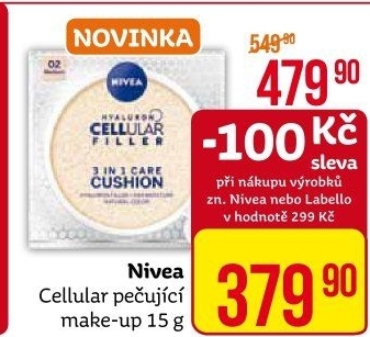 Make-up v houbičce Hyaluron Cellular Filler Nivea