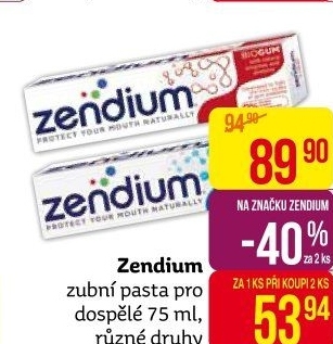 Pasta na zuby Zendium