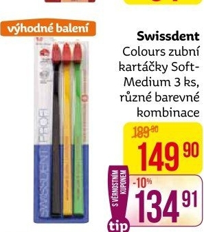 Kartáček na zuby Colours Swissdent