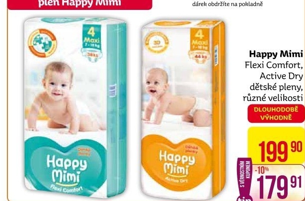 Pleny dětské Happy Mimi Flexi Comfort