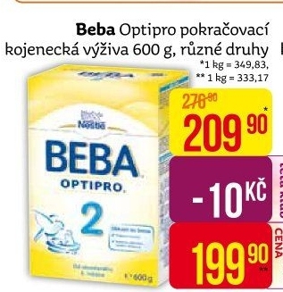 Mléčná výživa Beba Optipro Nestlé