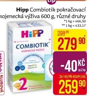 Kojenecké mléko Combiotik Hipp