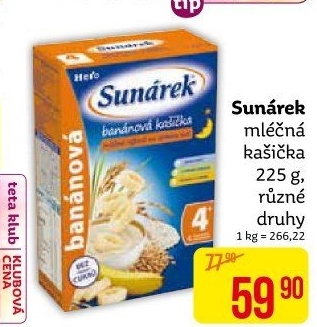 Kaše mléčná Sunárek