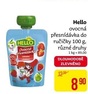 Ovocná kapsička Hello