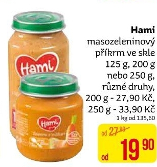 Příkrm masozeleninový Hami