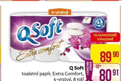 Toaletní papír 4vrstvýQ soft