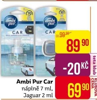 Osvěžovač vzduchu do auta Car Ambi Pur - náplň