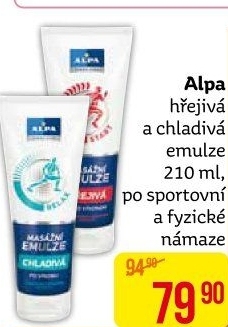 Emulze hřejivá Start Alpa