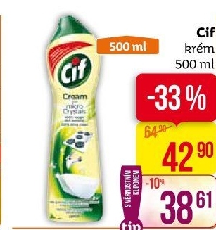 Krémový čistič Cif Cream