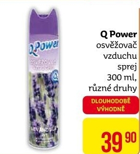 Osvěžovač vzduchu ve spreji Q power
