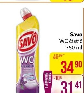 Gelový čistič WC Savo