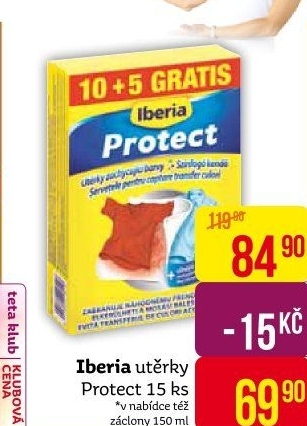 Ubrousky na praní Protect Iberia