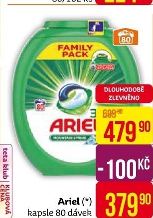 Prací kapsle 3v1 Ariel