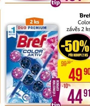 WC blok tuhý Color Aktiv Bref
