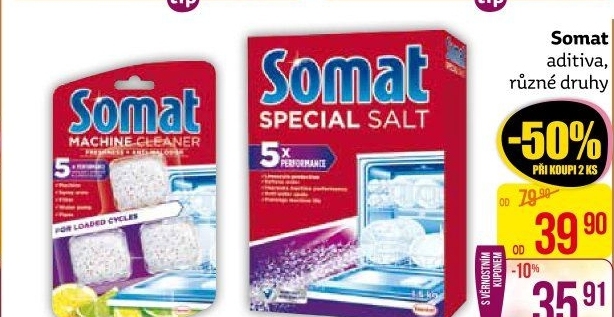 Prostředky do myčky Somat