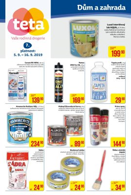 akční leták Teta drogerie 5.9.2019-16.9.2019