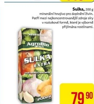 Hnojivo Sulka AgroBio