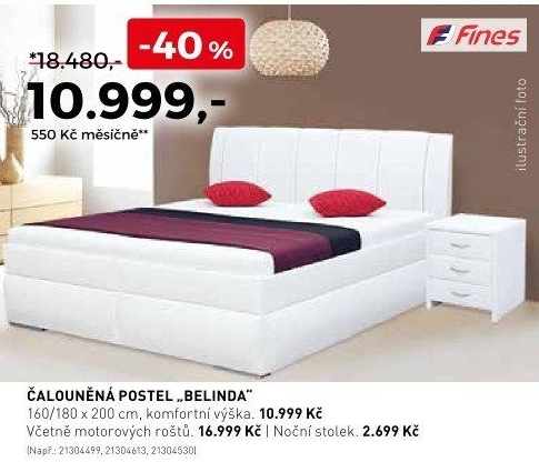 Čalouněná postel Belinda