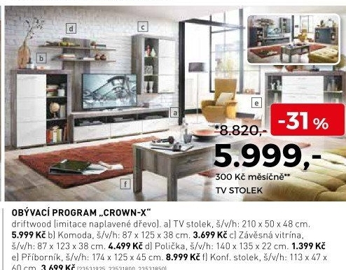 Obývací program Crown-X