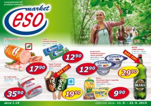 akční leták ESO MARKET 11.9.2019-22.9.2019