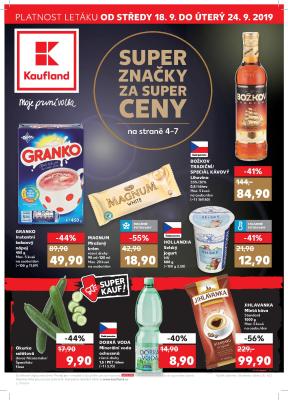 akční leták Kaufland 18.9.2019-24.9.2019