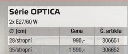 Stropní svítidlo Optica Eglo