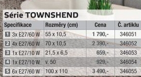 Závěsné svítidlo Townshend Eglo