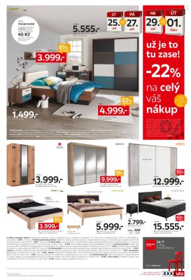 akční leták XXXLutz 23.9.2019-6.10.2019