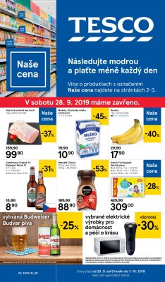 akční leták Tesco 25.9.2019-1.10.2019