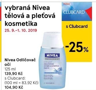 Odličovače očí Nivea