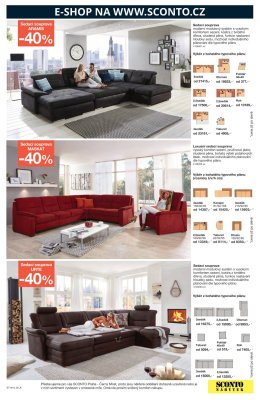 akční leták Sconto nábytek 25.9.2019-8.10.2019