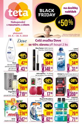 akční leták Teta drogerie 19.9.2019-30.9.2019