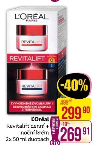 Balení krém denní a noční Revitalift L'