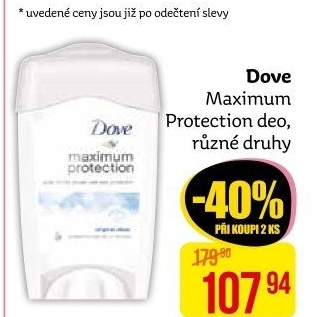Deodorant stick Maximum Protection Dove